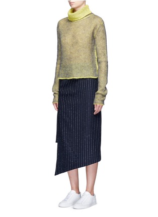 Figure View - Click To Enlarge - ACNE STUDIOS - 'Pate' pinstripe pencil wrap skirt