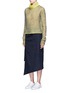 Figure View - Click To Enlarge - ACNE STUDIOS - 'Pate' pinstripe pencil wrap skirt