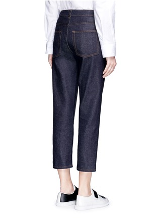 Back View - Click To Enlarge - ACNE STUDIOS - 'Row' cropped boyfriend jeans