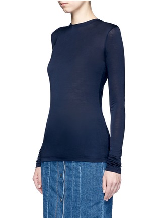 Front View - Click To Enlarge - ACNE STUDIOS - 'Marisol' long sleeve slub jersey T-shirt