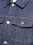 Detail View - Click To Enlarge - GIVENCHY - Denim button military cape coat