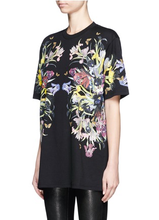 Front View - Click To Enlarge - GIVENCHY - Paradise flower print jersey T-shirt