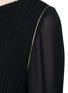 Detail View - Click To Enlarge - SAINT LAURENT - Metallic rope belt crepe dress