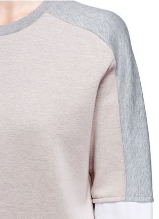 Detail View - Click To Enlarge - STELLA MCCARTNEY - Colourblock jersey shirting top