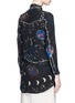 Back View - Click To Enlarge - VALENTINO GARAVANI - Cosmos print silk pyjama shirt