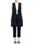 Main View - Click To Enlarge - THEORY - Virgin wool twill open front sleeveless jacket