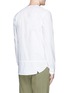 Back View - Click To Enlarge - DENHAM - 'Zeband' collarless cotton shirt