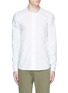 Main View - Click To Enlarge - DENHAM - 'Zeband' collarless cotton shirt
