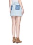Back View - Click To Enlarge - RAG & BONE - 'Mini Santa Cruz' contrast pocket denim skirt