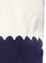 Detail View - Click To Enlarge - CHLOÉ - Scalloped contrast wool-cashmere sweater