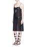 Figure View - Click To Enlarge - ARAKS - 'Joseh' ruche neck cover-up dress