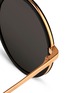 Detail View - Click To Enlarge - LINDA FARROW - Aluminium rim round titanium sunglasses