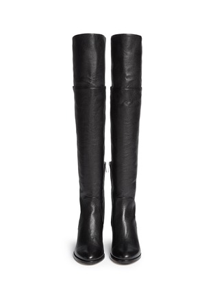 Figure View - Click To Enlarge - JIMMY CHOO - 'Mercer' thigh high leather boots