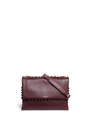 Main View - Click To Enlarge - LANVIN - 'Sugar' medium metal pearl quilted leather flap bag