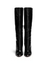 Figure View - Click To Enlarge - ALAÏA - Spazzolato leather knee high boots