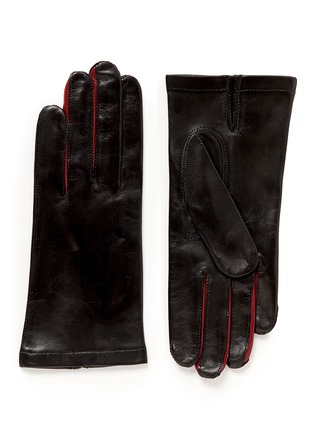 Main View - Click To Enlarge - MAISON FABRE - Colourblock lamb leather gloves