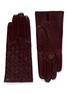 Main View - Click To Enlarge - MAISON FABRE - 'Tresse' basketweave lamb leather gloves