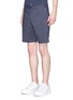 Front View - Click To Enlarge - THEORY - 'Zaine S' grid shorts