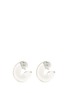 Main View - Click To Enlarge - STELLA MCCARTNEY - Chunky link Plexiglas magnetic hoop earrings