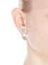 Figure View - Click To Enlarge - STELLA MCCARTNEY - Chunky link Plexiglas magnetic hoop earrings