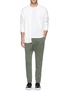 Figure View - Click To Enlarge - 1.61 - 'Palau' well washed twill pants