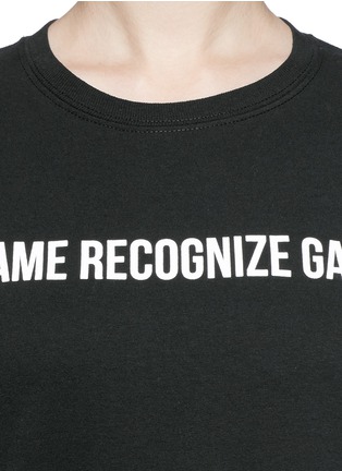 Detail View - Click To Enlarge - LPD - x adidas 'Game Recognize Game' cotton T-shirt