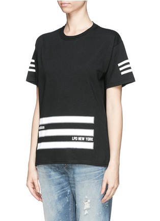 Front View - Click To Enlarge - LPD - x adidas three-stripe cotton T-shirt