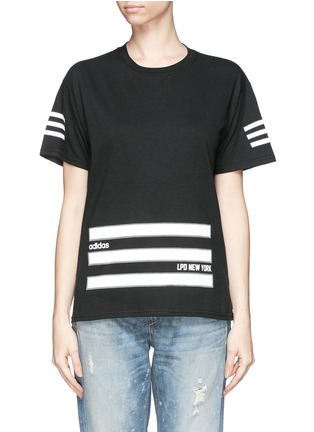 Main View - Click To Enlarge - LPD - x adidas three-stripe cotton T-shirt