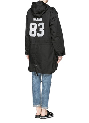 Back View - Click To Enlarge - LPD - 'Team Wang' detachable lining fishtail parka