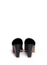 Back View - Click To Enlarge - CLERGERIE - 'Astro' contrast trim leather mules