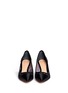 Figure View - Click To Enlarge - TORY BURCH - 'Glenna' satin pointed toe lace pumps