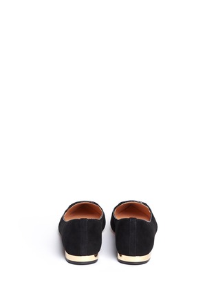 Back View - Click To Enlarge - TORY BURCH - 'Connely' suede smoking slippers