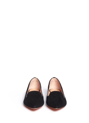 Figure View - Click To Enlarge - TORY BURCH - 'Connely' suede smoking slippers