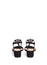 Back View - Click To Enlarge - TORY BURCH - 'Violet' crystal T-strap suede sandals