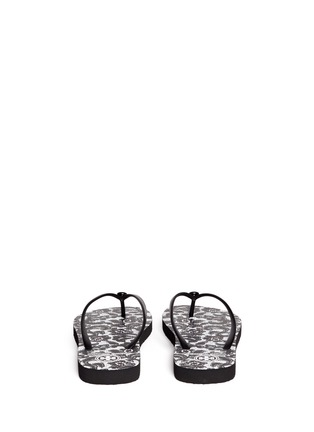 Back View - Click To Enlarge - TORY BURCH - 'Thin' lace print flip flops