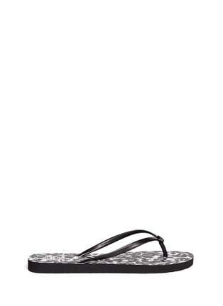 Main View - Click To Enlarge - TORY BURCH - 'Thin' lace print flip flops