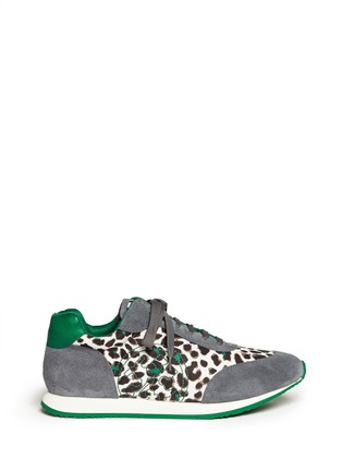 Main View - Click To Enlarge - TORY BURCH - 'Delancy' leopard print sneakers
