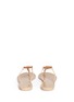 Back View - Click To Enlarge - TORY BURCH - 'Mini Miller' crystal logo jelly thong sandals