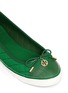 Detail View - Click To Enlarge - TORY BURCH - 'Caruso' quilted bow trim flats