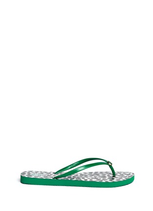 Main View - Click To Enlarge - TORY BURCH - 'Thin' animal print thong sandals
