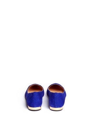 Back View - Click To Enlarge - TORY BURCH - 'Connely' suede smoking slippers