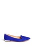 Main View - Click To Enlarge - TORY BURCH - 'Connely' suede smoking slippers
