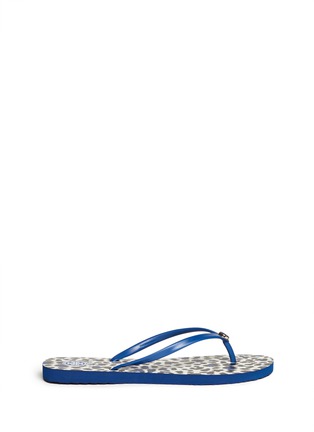 Main View - Click To Enlarge - TORY BURCH - 'Thin' animal print flip flops