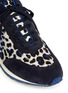 Detail View - Click To Enlarge - TORY BURCH - 'Delancy' animal print suede sneakers