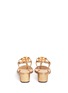 Back View - Click To Enlarge - TORY BURCH - 'Violet' crystal T-strap metallic sandals
