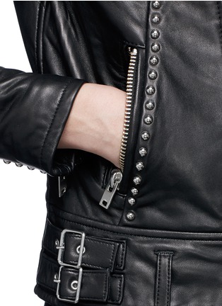 Detail View - Click To Enlarge - IRO - 'Wenda' stud leather biker jacket