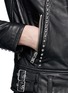 Detail View - Click To Enlarge - IRO - 'Wenda' stud leather biker jacket