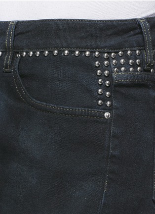 Detail View - Click To Enlarge - IRO - 'Nano' stud denim shorts