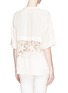 Back View - Click To Enlarge - IRO - 'Daifik' floral guipure lace T-shirt