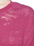 Detail View - Click To Enlarge - IRO - 'Aetane' distressed French terry T-shirt